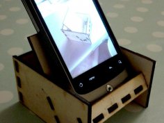 Lazer Kesim Cep Telefonu Standı SVG Dosyası