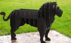 Aslan Barbekü Izgara CNC Plazma Ücretsiz Vektör