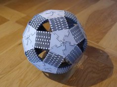 Kontraplak Dodekahedron Topu DXF Dosyası