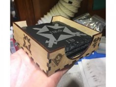 Lazer Kesim Bardak Altlığı Tutucu SVG Dosyası