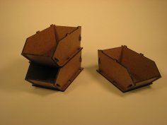Lazer Kesim İstiflenebilir Tepsi 3mm MDF PDF Dosyası