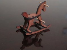 Lazer Kesim Sallanan At 6mm MDF DXF Dosyası
