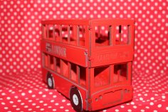 Lazer Kesim Londra Otobüsü 3mm DXF Dosyası