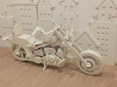 Lazer Kesim Motosiklet HD1 5mm DXF Dosyası