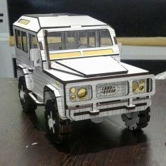 Land Rover Defender Lazer Kesim 3D Model Seti DXF Dosyası