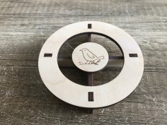 Lazer Kesim Dekoratif Stand Şablonu DXF Dosyası