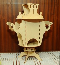 Lazer Kesim Çay Evi Semaveri DXF Dosyası