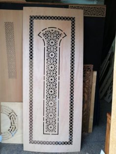 Lazer Kesim Kapı Tasarımı DXF Dosyası