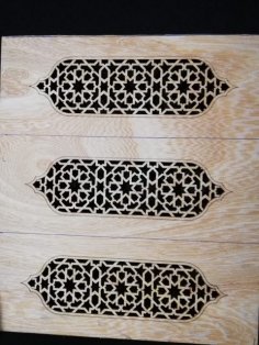 Lazer Kesim Motif Tasarımı DXF Dosyası