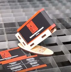 Lazer Kesim Kartvizitlik Standı DXF Dosyası