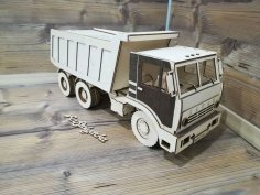 Lazer Kesim Kamaz Kamyon Şablonu Ücretsiz Vektör