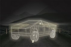 Tesla Cybertruck DXF Dosyası