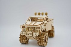 Lazer Kesim Monster Truck Şablonu Ücretsiz Vektör