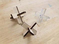 Lazer Kesim Ahşap Puzzle DXF Dosyası