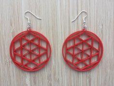 Lazer Kesim Küpe Şablonları DXF Dosyası