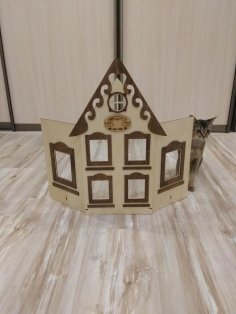 Lazer Kesim Mumluk Evi Şablonu SVG Dosyası