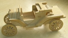 Lazer Kesim Ford Model T Araba DXF Dosyası