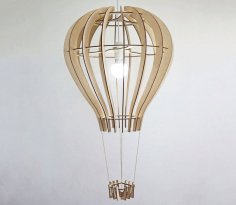 Lazer Kesim Balon Tasarımlı Tavan Lambası Şablonu Ücretsiz Vektör