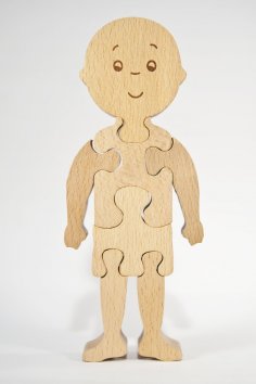 Bebekler/Çocuklar için Ahşap Puzzle CNC Lazer Kesim Planları DWG Dosyası
