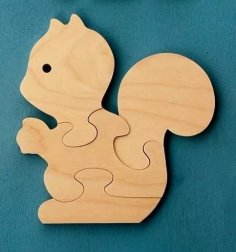 Tavşan Yapboz CNC Lazer Kesim Planları DWG Dosyası