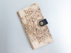 Lazer Kesim Ahşap Telefon Kılıfı DXF Dosyası