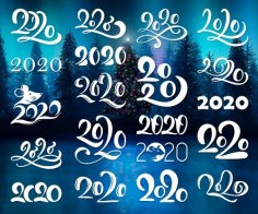 El Yazısı Kaligrafi 2020 Sayısı DXF Dosyası