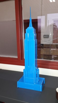 Lazer Kesim Empire State Binası Ücretsiz Vektör