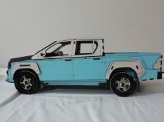 Lazer Kesim Toyota Hilux 3D Model Ücretsiz Vektör