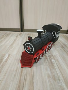 Lazer Kesim Ahşap Tren Lokomotif Buharlı Makine 3mm SVG Dosyası