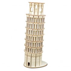 Lazer Kesim Pisa Kulesi 3D Ahşap Puzzle Yapım Seti PDF Dosyası