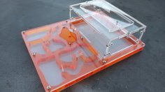 Lazer Kesim Karınca Çiftliği 200x150x50mm DXF Dosyası