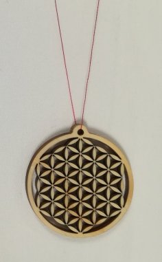 Lazer Kesim Hayat Çiçeği Kolye DXF Dosyası