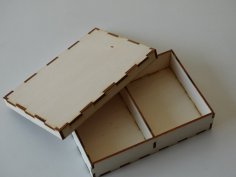 Lazer Kesim Ayırma Kutusu Saklama Kutusu Kapaklı 3mm DXF Dosyası