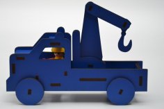 Lazer Kesim Playmobil Çekici Oyuncak Çocuklar İçin 4mm MDF SVG Dosyası