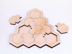 Lazer Kesim Nar Puzzle Oyunu Ücretsiz Vektör