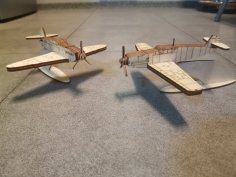 Lazer Kesim Messerschmitt BF 109 Savaş Uçağı Ücretsiz Vektör