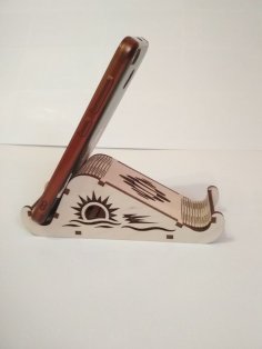 Lazer Kesim Kazınmış Telefon Tutucu Ücretsiz Vektör
