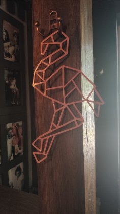 Lazer Kesim Flamingo Çokgen Duvar Dekoru Geometrik Sanat Ücretsiz Vektör