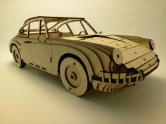 Lazer Kesim Porsche 911 1964 Ahşap Model 3mm Ücretsiz Vektör