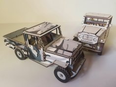 Lazer Kesim Toyota Land Cruiser Kontraplak 3mm PDF Dosyası