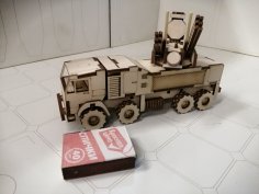 Lazer Kesim ZRPK Pantsir-S1 3mm Ücretsiz Vektör