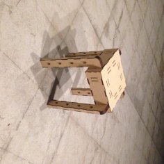 Lazer Kesim Mini İstiflenebilir Tabure MDF 2.5mm DXF Dosyası