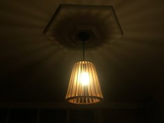 Lazer Kesim Temel Abajur 4mm Kontraplak DXF Dosyası