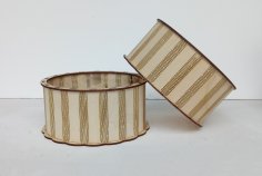 Lazer Kesim Ahşap Yuvarlak Kutu 160x80x3mm Ücretsiz Vektör