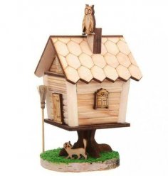 Lazer Kesim Baba Yaga'nın Kulübesi Ücretsiz Vektör