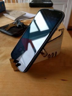 Lazer Kesim Çok Açılı Telefon Standı Ücretsiz Vektör