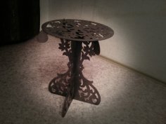Lazer Kesim Dekoratif Masa DXF Dosyası