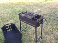 Lazer Kesim Barbekü Izgarası Dış Mekan Barbekü Izgarası DXF Dosyası