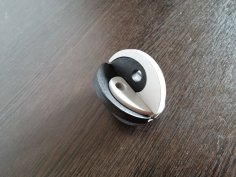 Lazer Kesim Yin ve Yang Puzzle 8mm Kontraplak DXF Dosyası