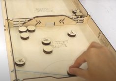 Lazer Kesim Pucket Oyunu Tahta Oyunu DXF Dosyası